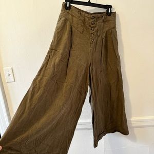 Wide linen pants Anthropologie